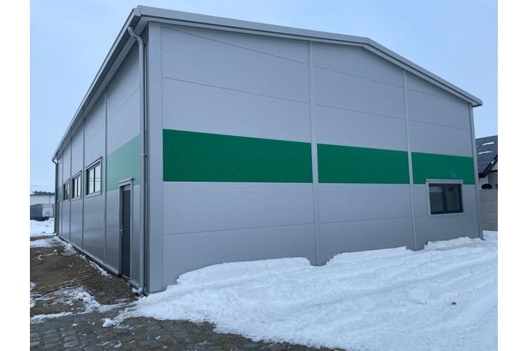 Stahlhalle isoliert Lager Werkstatt Bro - Grundstck kaufen - Bild 1