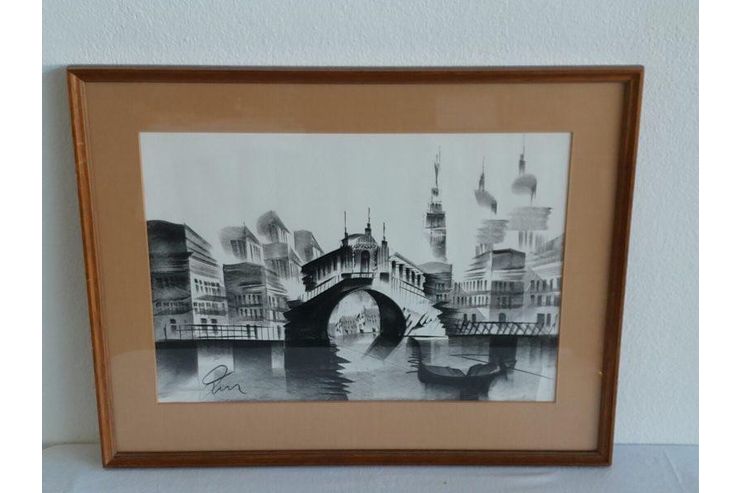 H400 Gemlde Stadtbild Venedig - Gemlde & Zeichnungen - Bild 1