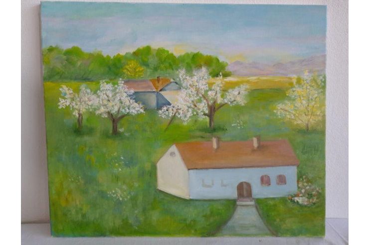 H353 lgemlde Landschaftsbild - Gemlde & Zeichnungen - Bild 1