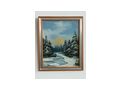 H124 Winterlandschaft lgemlde - Gemlde & Zeichnungen - Bild 1