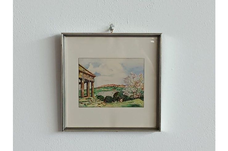 H119 Landschaftsbild Aquarell - Gemlde & Zeichnungen - Bild 1