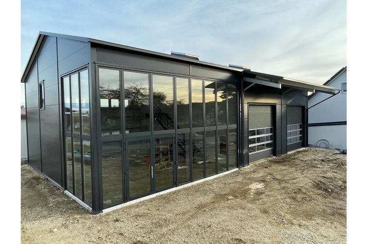 Stahlhalle Werkstatt Lager Bro - Gewerbeimmobilie kaufen - Bild 1