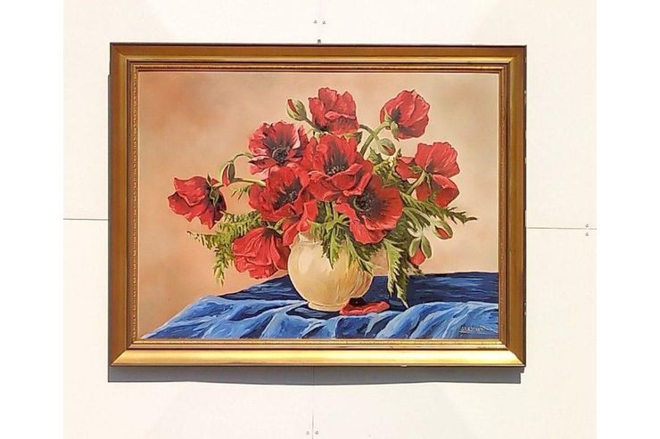 N2 Gemlde lbild Mohnblume - Gemlde & Zeichnungen - Bild 1