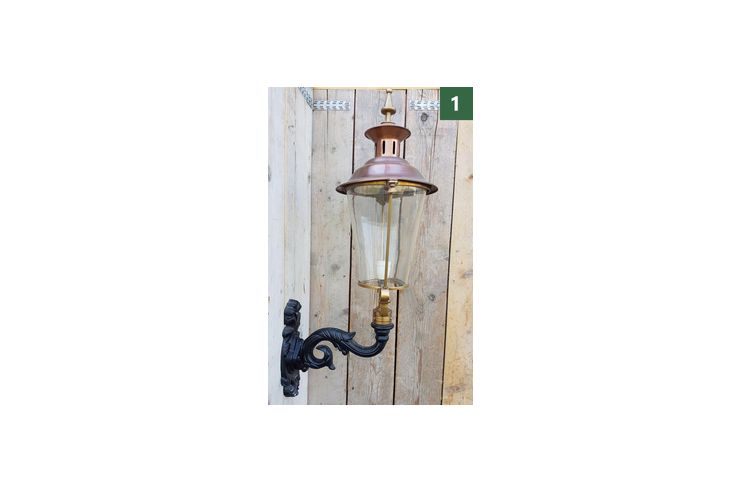 Alte antikes gusseisen auenlampe wandleuchte - Deckenleuchte, Wandleuchte - Bild 1