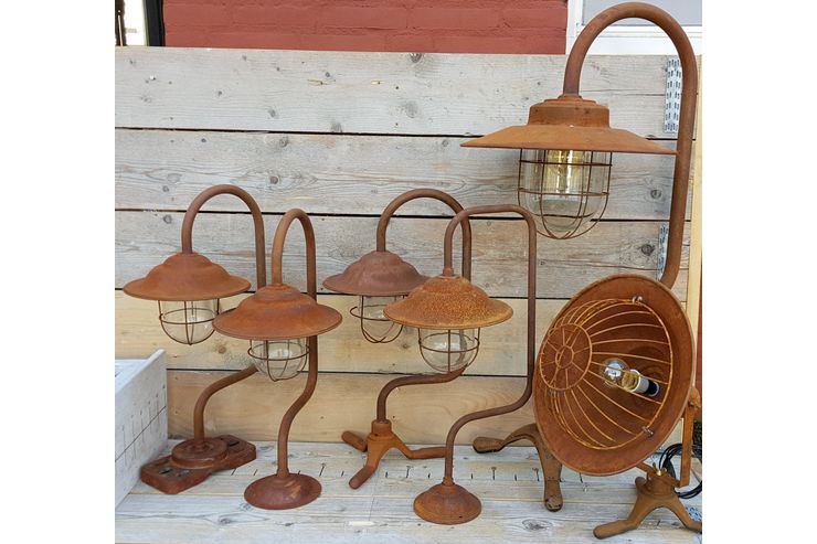 Rostige retro vintage Tischleuchte stehlampe - Tischleuchten - Bild 1