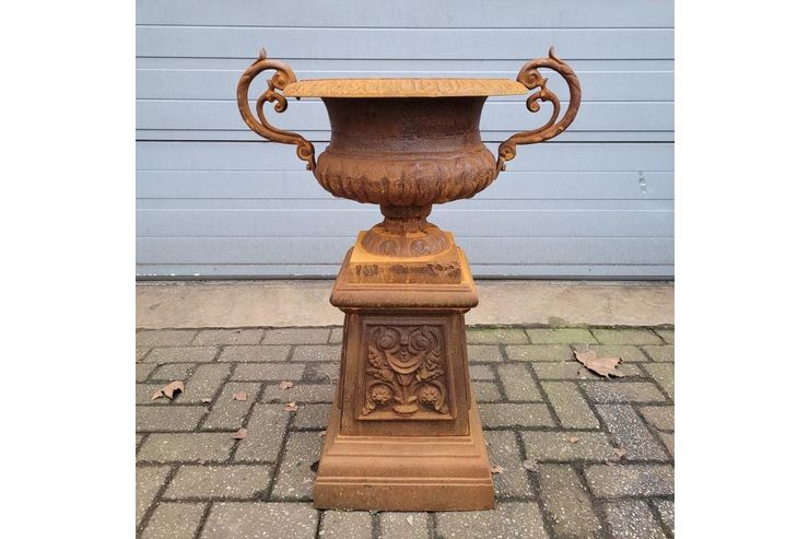 Gusseisen vase blumentopf gartenvase sockel - Pflanzgefe - Bild 1