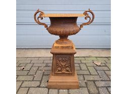 Gusseisen vase blumentopf gartenvase sockel - Pflanzgefe - Bild 1