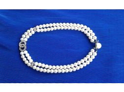 Doppelreihige Perlenkette - Halsketten & Colliers - Bild 1