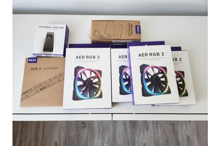NZXT RGB 2 Lfter Fan Hub RGB Strip USB HUB - Lfter & Khler - Bild 1