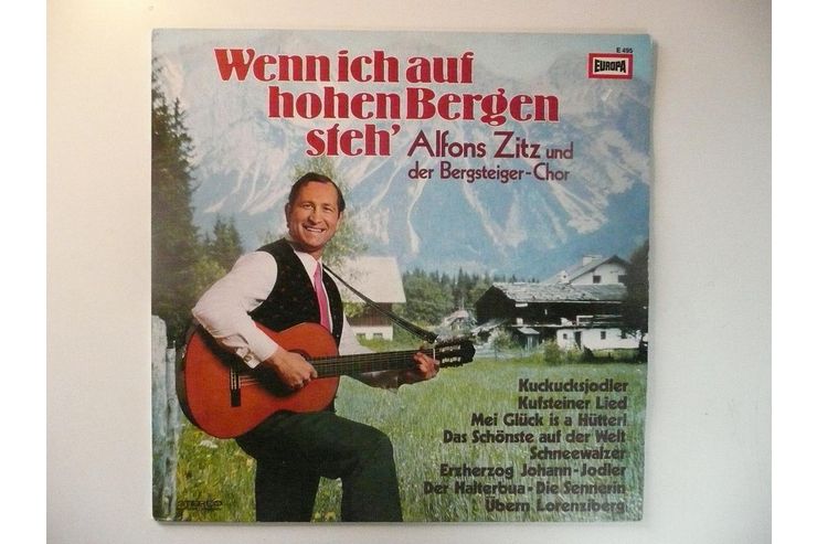 Alfons Zitz Wenn hohen Bergen steh - LPs & Schallplatten - Bild 1