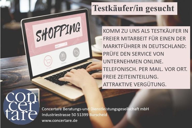 Testkufer m w d Linz gesucht - Jobs Werbung, Marketing & PR - Bild 1