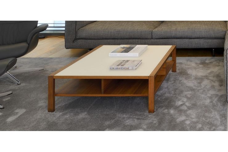 Team 7 Couchtisch Nubaum Glasplatte - Couchtische - Bild 1