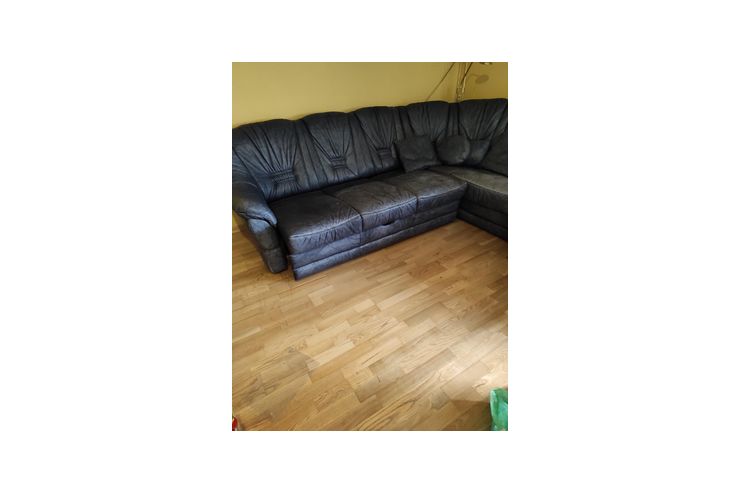Blaue Ledercouch - Sofas & Sitzmbel - Bild 1