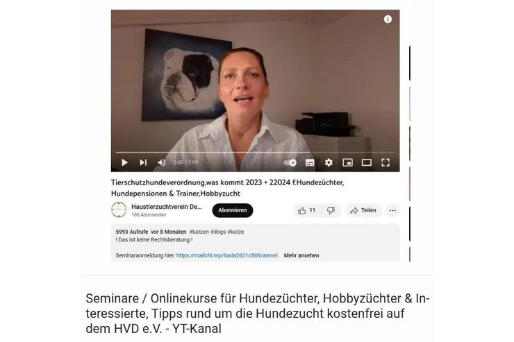 GRATIS Zchterseminar Hundeseminar Online - Hundehtten & Zwinger - Bild 1