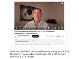 GRATIS Zchterseminar Hundeseminar Online - Hundehtten & Zwinger - Bild 1