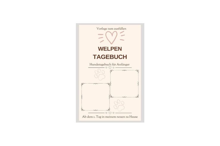 Welpentagebuch eigenem Hundemotiv Buch - Krbe, Betten & Decken - Bild 1