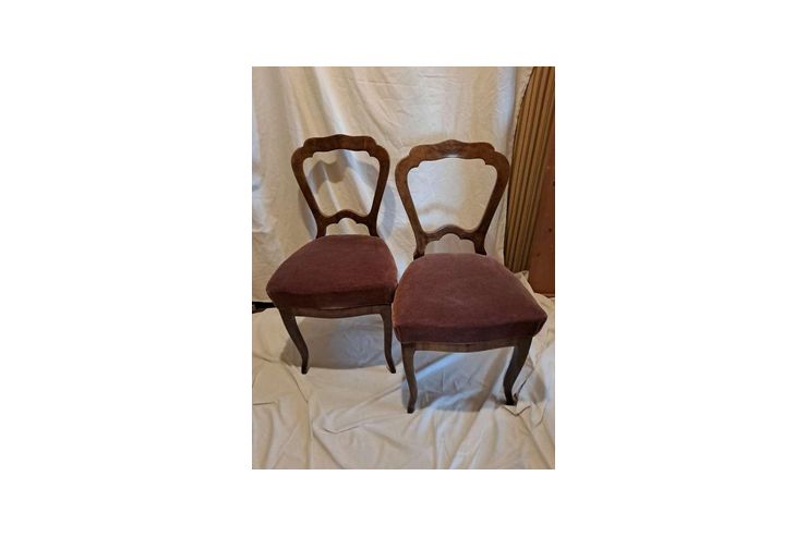 2 Biedermeier Sessel antike Sthle - Sessel, Bnke & Sitzmbel - Bild 1