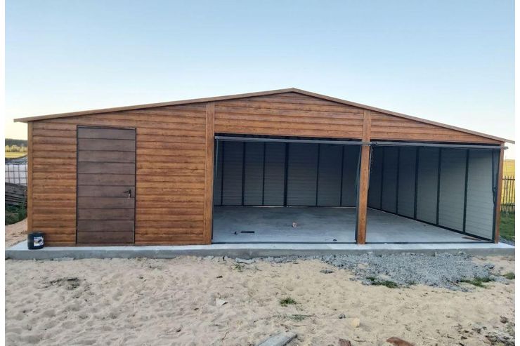 Garage 9m x6m Golden Eiche Tor Walnuss - Baustoffe & Hausbau - Bild 1