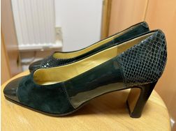 Schuh grn Leder - Gre 37 - Bild 1