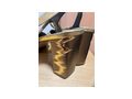 Schuh goldfarben Leder - Gre 37 - Bild 3