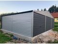Garage 9m x6m Gerthaus Farben Silber Grafit - Baustoffe & Hausbau - Bild 2