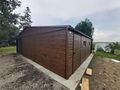 Blechgarage 9mx6m Gerthaus Farbe Walnuss - Baustoffe & Hausbau - Bild 2