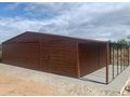 Garage 9x6 Walnussfarbe Gerthaus Lager - Baustoffe & Hausbau - Bild 1
