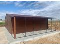 Garage 9x6 Walnussfarbe Gerthaus Lager - Baustoffe & Hausbau - Bild 2