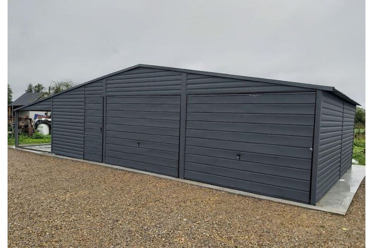 Garage 9x6 Graphitfarbe Gerthaus - Baustoffe & Hausbau - Bild 1