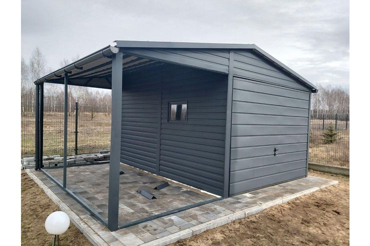 Garage 3x4 Unterstand Graphit Gerthaus - Baustoffe & Hausbau - Bild 1
