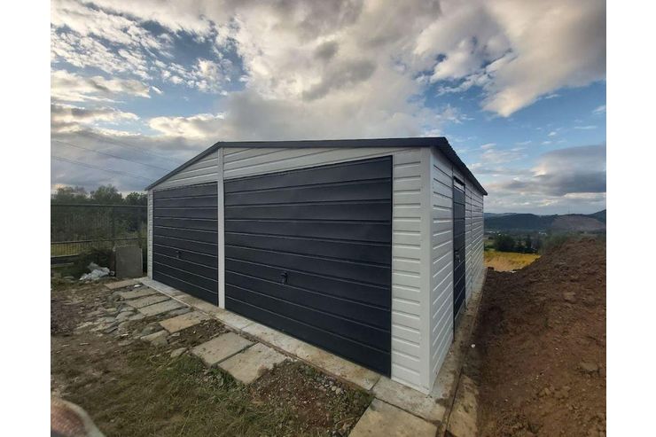 7x6 Doppeltgarage Fertiggarage Weiss - Gartenhuser & Pavillons - Bild 1