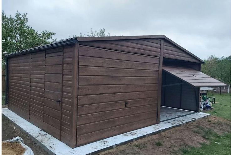 Blechgarage 6x6 Doppeltgarage Metallgarage - Gartenhuser & Pavillons - Bild 1