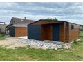 6x6m Blechgarage Eichenholzoptik Tor Anthrazit - Baustoffe & Hausbau - Bild 2
