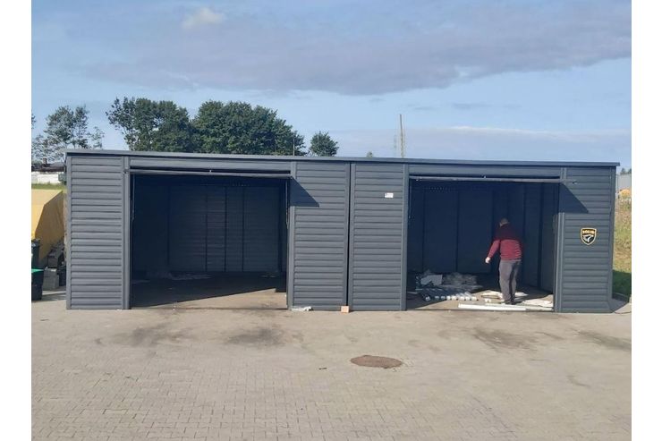 10x6m Blechgarage Graphitfarbe Gerthaus - Gartenhuser & Pavillons - Bild 1