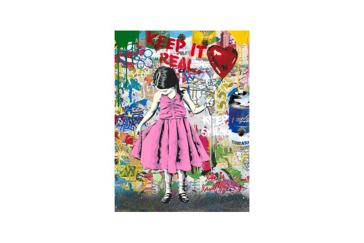 Mr Brainwash Beautiful Girl Banksy 2024 - Gemlde & Zeichnungen - Bild 1