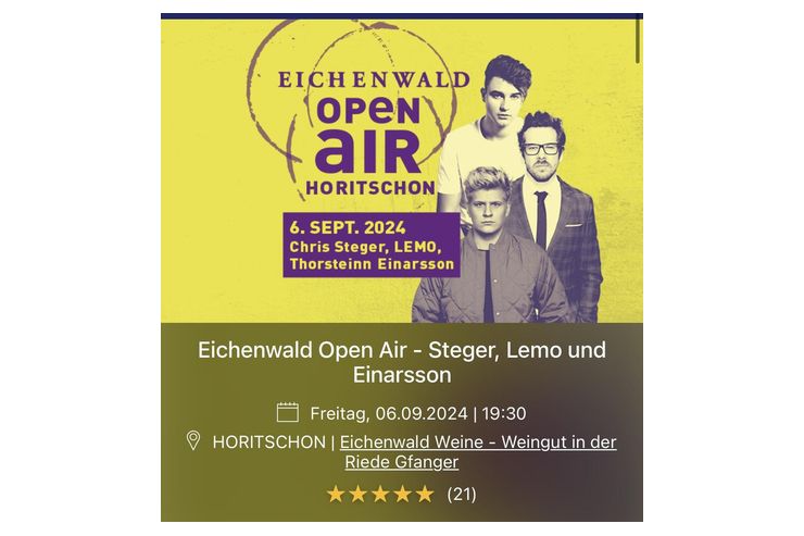 2 Tickets Eichenwald Open Air 06 09 2024 - Konzerte - Bild 1