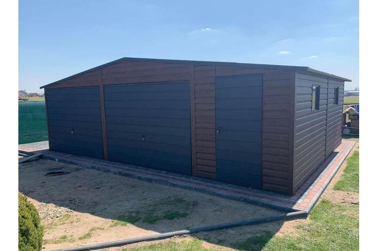 8x6m Gerthaus Doppeltgarage Metallgarage - Baustoffe & Hausbau - Bild 1