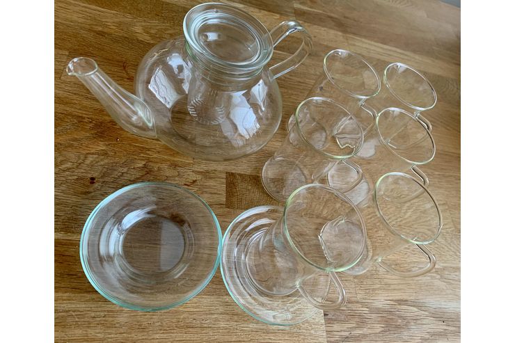 Schott Teeservice Glasteekanne Teeglsern - Kaffeegeschirr & Teegeschirr - Bild 1