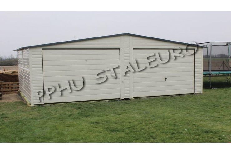 Blechgarage 7x5m Doppeltgarage Fertiggarage - Gartenhuser & Pavillons - Bild 1