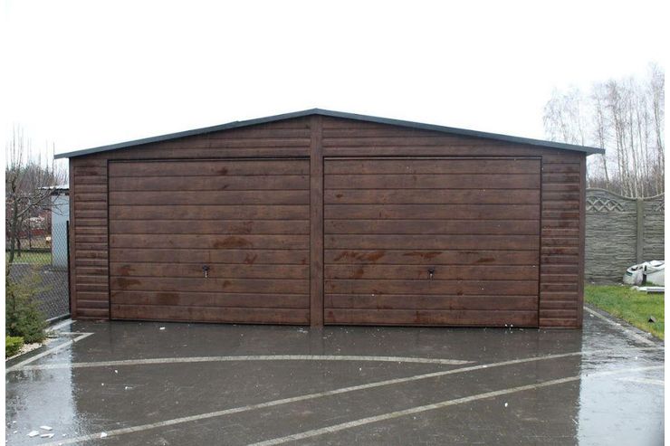 Blechgarage 7x6 Gerthaus Doppeltgarage Eiche - Gartenhuser & Pavillons - Bild 1