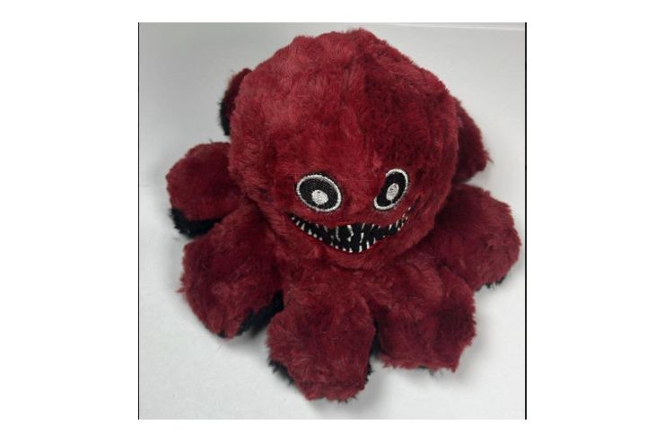 Octopus dunkelrot schwarz - Teddyb�ren & Stofftiere - Bild 1