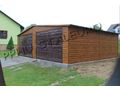 Blechgarage 7x6 Farbe Golden Eiche Braun - Gartenh�user & Pavillons - Bild 1