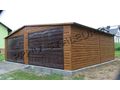 Blechgarage 7x6 Farbe Golden Eiche Braun - Gartenh�user & Pavillons - Bild 3