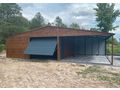 Blechgarage 7x6 Schuppen Golden Eiche Graphit - Gartenh�user & Pavillons - Bild 4