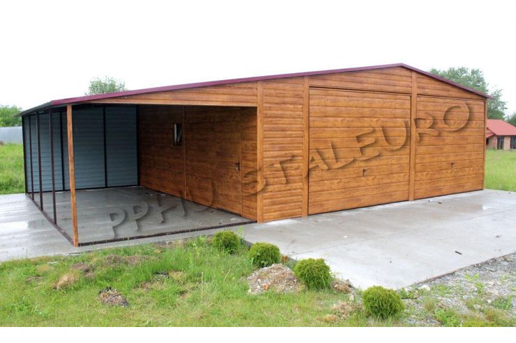 Blechgarage 7x6 3m Schuppen Doppeltgarage - Gartenh�user & Pavillons - Bild 1