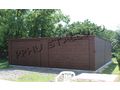 Blechgarage 7x6 Walnuss Doppeltgarage - Gartenh�user & Pavillons - Bild 1