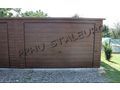 Blechgarage 7x6 Walnuss Doppeltgarage - Gartenh�user & Pavillons - Bild 5