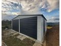 Blechgarage 7x6 Wei� Anthrazit Tor - Gartenh�user & Pavillons - Bild 4