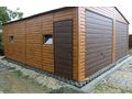 Blechgarage 7x7 Walnuss Ger�thaus - Gartenh�user & Pavillons - Bild 2