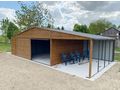 Blechgarage 7x7 Carport Farbe Golden Eiche - Gartenh�user & Pavillons - Bild 3